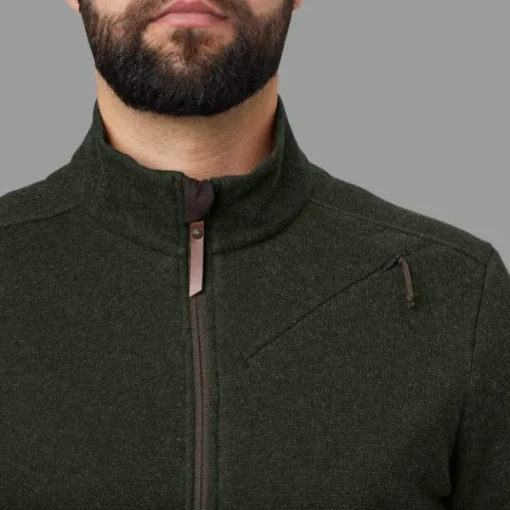 Härkila Metso Full Zip vetoketjullinen villapaita, tummanvihreä Best
