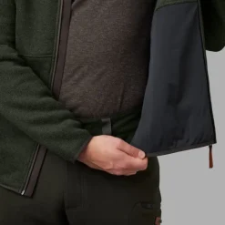 Härkila Metso Full Zip vetoketjullinen villapaita, tummanvihreä Best