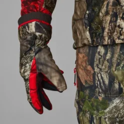 Härkila Moose Hunter 2.0 GTX metsästyskäsineet MossyOak Break-Up, camo/punainen Best