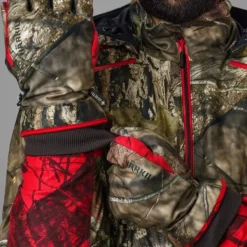 Härkila Moose Hunter 2.0 GTX metsästyskäsineet MossyOak Break-Up, camo/punainen Best
