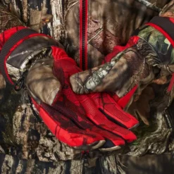 Härkila Moose Hunter 2.0 GTX metsästyskäsineet MossyOak Break-Up, camo/punainen Best