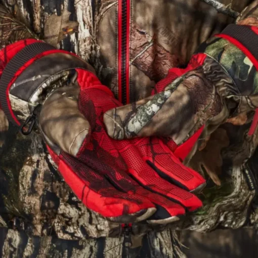 Härkila Moose Hunter 2.0 GTX metsästyskäsineet MossyOak Break-Up, camo/punainen Best