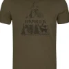 Härkila Nature S/S T-Shirt t-paita, tummanvihreä Fashion