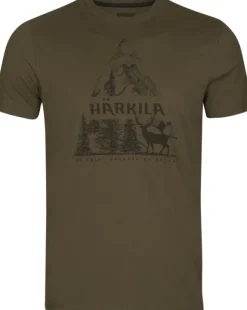 Härkila Nature S/S T-Shirt t-paita, tummanvihreä Fashion