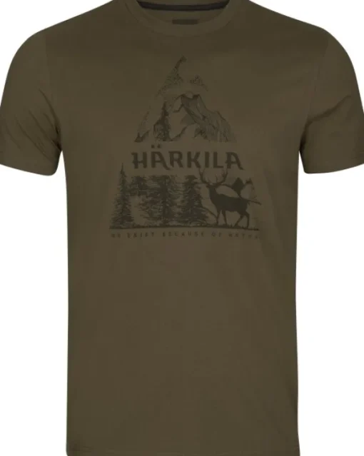 Härkila Nature S/S T-Shirt t-paita, tummanvihreä Fashion