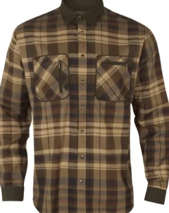 Pajala Skjorta flanellipaita, beige/ruskea-Härkila Clearance