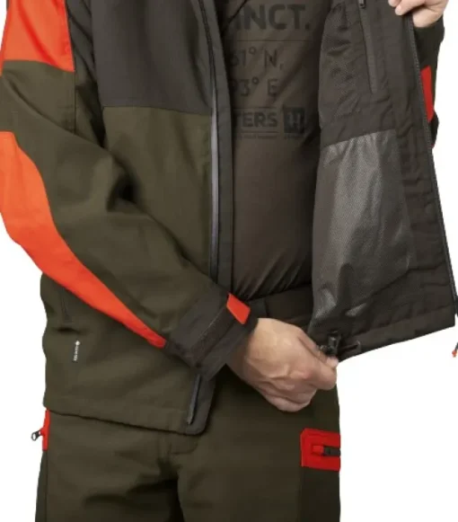 Pro Hunter Dog Keeper GTX Jacket metsästystakki, Willow Green/Orange-Härkila Best