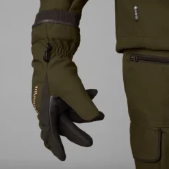 Härkila Pro Hunter GTX metsästyskäsineet nahalla, vihreä/ruskea Outlet