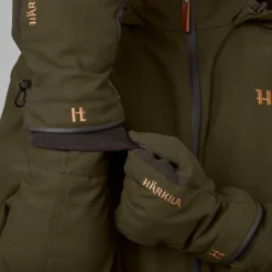 Härkila Pro Hunter GTX metsästyskäsineet nahalla, vihreä/ruskea Outlet