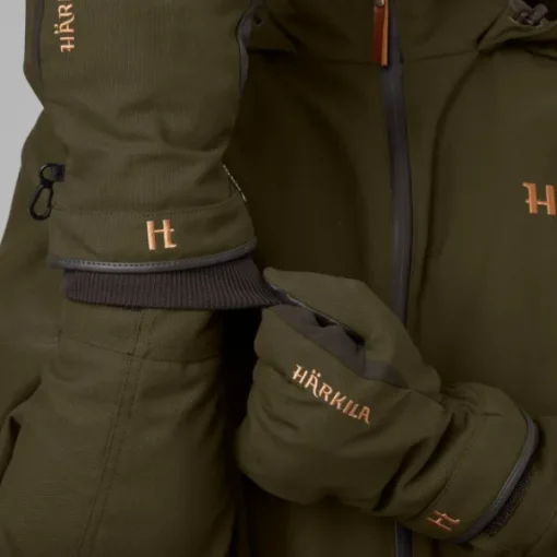 Härkila Pro Hunter GTX metsästyskäsineet nahalla, vihreä/ruskea Outlet