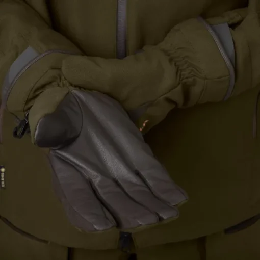 Härkila Pro Hunter GTX metsästyskäsineet nahalla, vihreä/ruskea Outlet