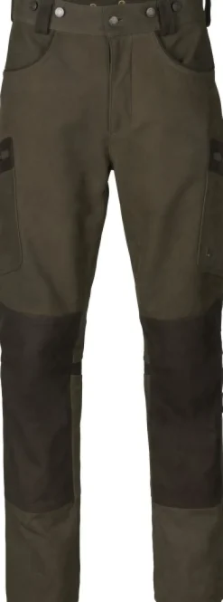 Härkila Pro Hunter Leather Trousers nahkaiset metsästyshousut, Willow Green Clearance