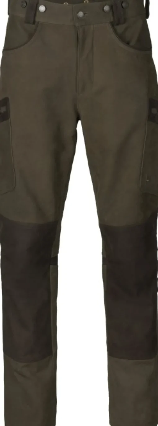 Härkila Pro Hunter Leather Trousers nahkaiset metsästyshousut, Willow Green Clearance