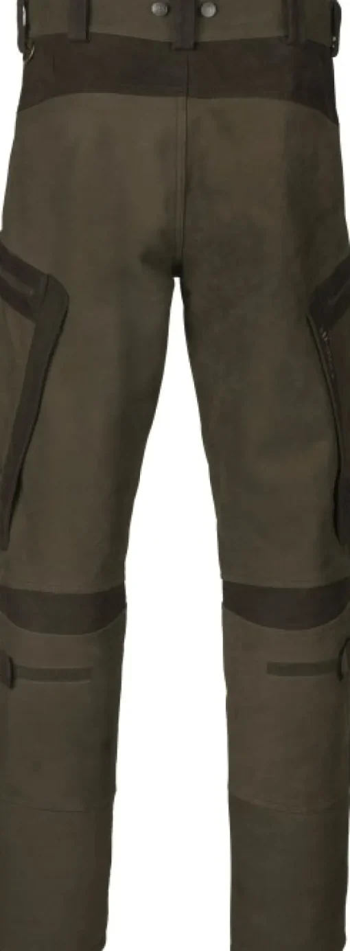 Härkila Pro Hunter Leather Trousers nahkaiset metsästyshousut, Willow Green Clearance