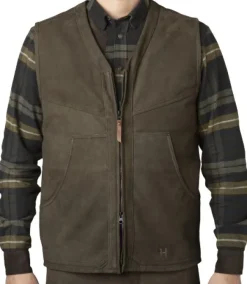 Härkila Pro Hunter Leather Vest metsästysliivi, Willow Green Online