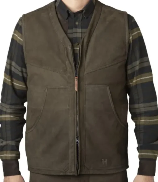 Härkila Pro Hunter Leather Vest metsästysliivi, Willow Green Online