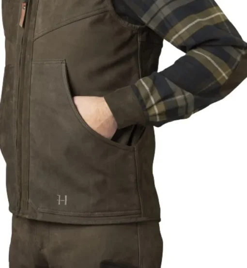 Härkila Pro Hunter Leather Vest metsästysliivi, Willow Green Online