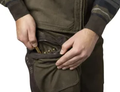 Härkila Pro Hunter Leather Trousers nahkaiset metsästyshousut, Willow Green Clearance