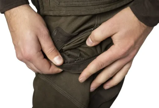 Härkila Pro Hunter Leather Trousers nahkaiset metsästyshousut, Willow Green Clearance