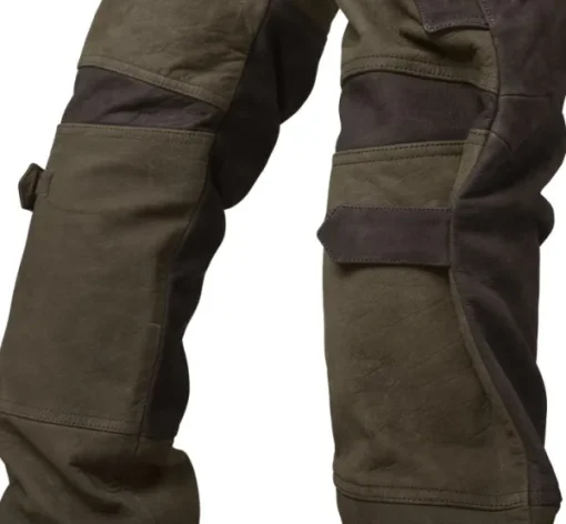 Härkila Pro Hunter Leather Trousers nahkaiset metsästyshousut, Willow Green Clearance