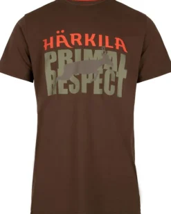 Härkila Respect T-shirt puuvillainen t-paita, ruskea Fashion