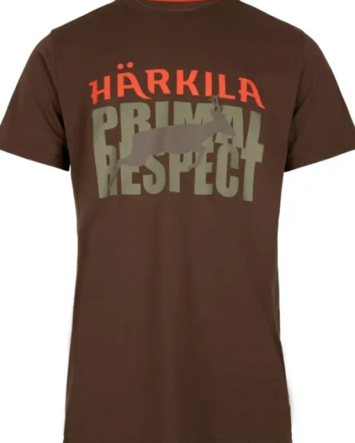 Härkila Respect T-shirt puuvillainen t-paita, ruskea Fashion