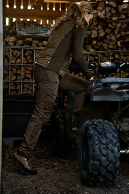 Härkila Runa Trouser naisten metsästyshousut, Slate Brown/Willow Green Online