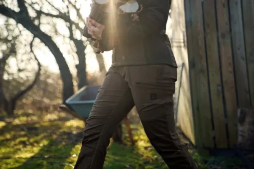 Härkila Runa Trouser naisten metsästyshousut, Slate Brown/Willow Green Online