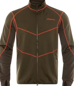 Scandinavian Fleece Jacket fleecetakki, vihreä/ruskea/oranssi-Härkila Online