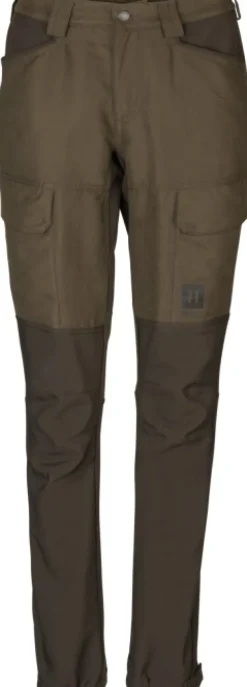 Scandinavian Trousers Women Willow naisten metsästyshousut, ruskea/vihreä-Härkila Clearance