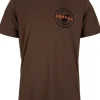 Stag Badge T-shirt puuvillainen t-paita, ruskeavihreä-Härkila New