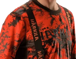 Wildboar Pro L/S T-Shirt AXIS MSP® Orange Blaze/Shadow Brown-Härkila Fashion