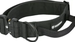 Hundra Tactical Dog Collar with Handle kaulapanta musta M Sale