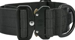 Hundra Tactical Dog Collar with Handle kaulapanta musta M Sale