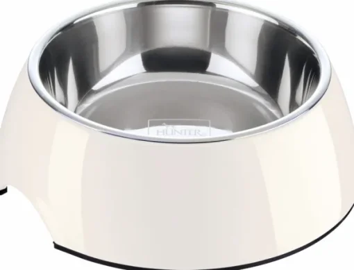 HUNTER Bowl Melamin koirankuppi, 350 ml, White Discount