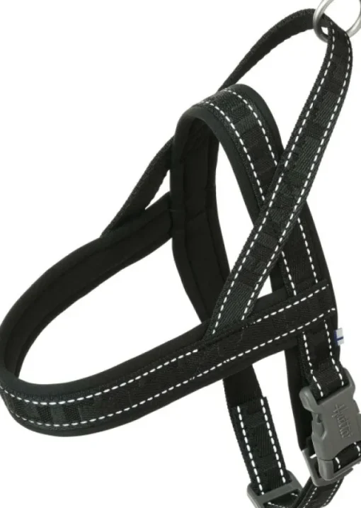 Hurtta Casual Harness ECO valjaat, 30 - 55 cm, musta Discount