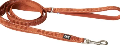 Hurtta Casual Reflective Leash ECO talutushihna, 180 cm, ruskeaoranssi New