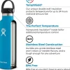 HydroFlask Insulated Standard Mouth Flex juomapullo, 621ml, tummansininen Hot
