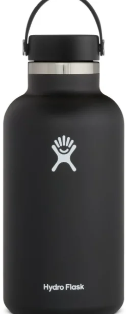 HydroFlask Insulated Wide Mouth Flex juomapullo, 1900ml, musta Fashion
