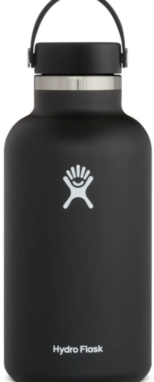 HydroFlask Insulated Wide Mouth Flex juomapullo, 1900ml, musta Fashion