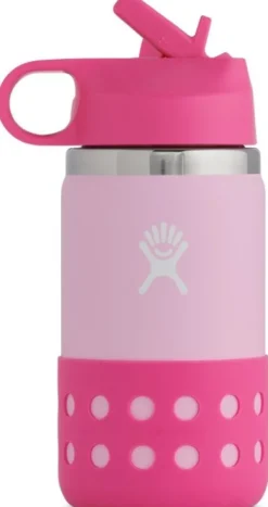 HydroFlask Wide Mouth Kids lasten juomapullo, 354 ml, vaaleanpunainen Sale