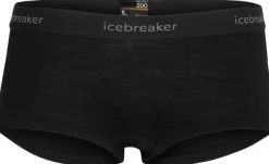 Icebreaker 200 Oasis Boy Shorts naisten merinovillaiset alushousut, musta Discount