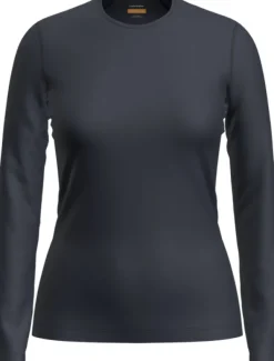 200 Oasis LS Crewe naisten kerrastopaita, Midnight Navy-Icebreaker Fashion