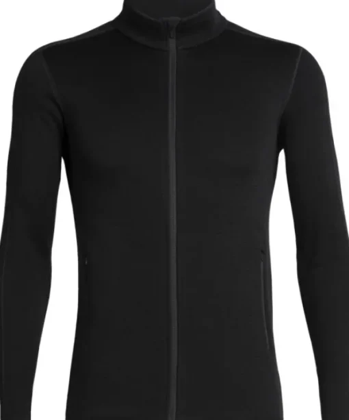 Icebreaker Elemental LS Zip 330 -miesten paita, musta Sale
