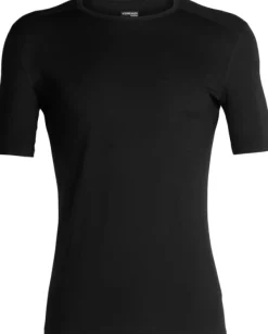 Men 200 Oasis SS Crewe t-paita, musta-Icebreaker Fashion
