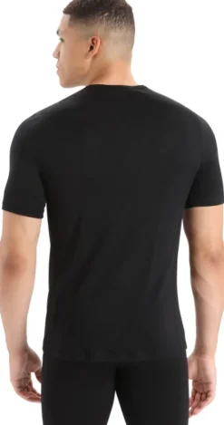 Men 200 Oasis SS Crewe t-paita, musta-Icebreaker Fashion