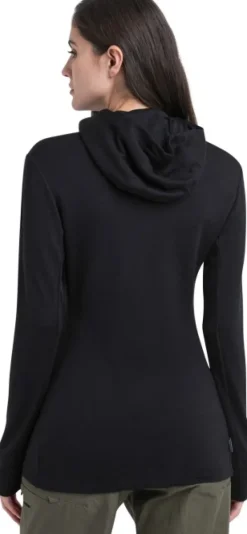 Mer 260 Quantum IV LS Zip Hoodie naisten huppari, Black-Icebreaker Discount