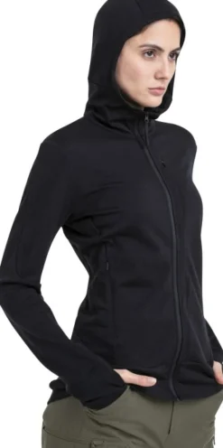Mer 260 Quantum IV LS Zip Hoodie naisten huppari, Black-Icebreaker Discount