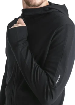 Mer 260 Quantum IV LS Zip Hoodie merinohuppari, Black-Icebreaker Clearance
