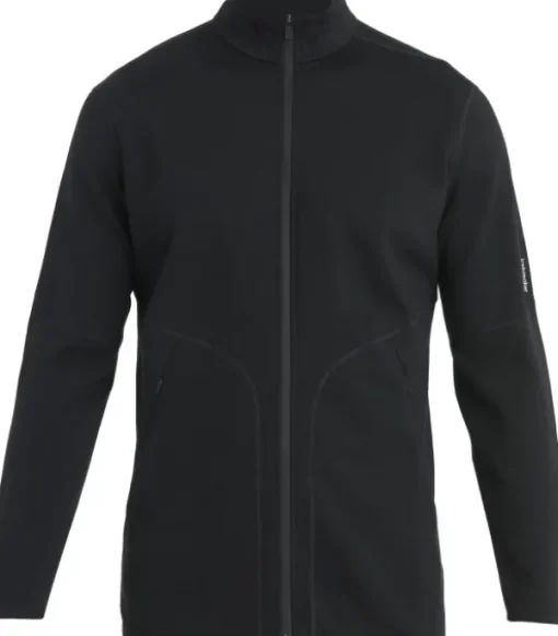 Mer 560 Realfleece Elemental II LS Zip paita, Black-Icebreaker Discount